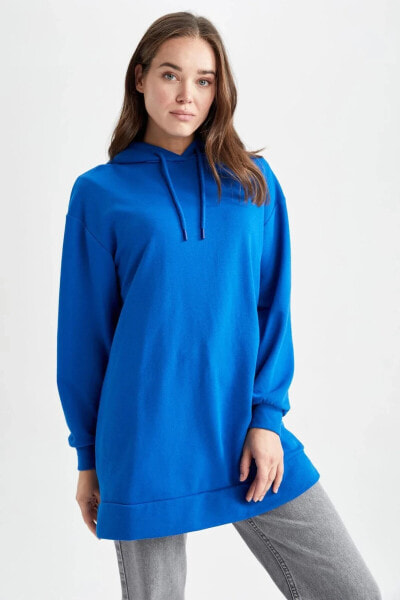 Relax Fit Kapüşonlu Sweatshirt Tunik Z2072az23sp