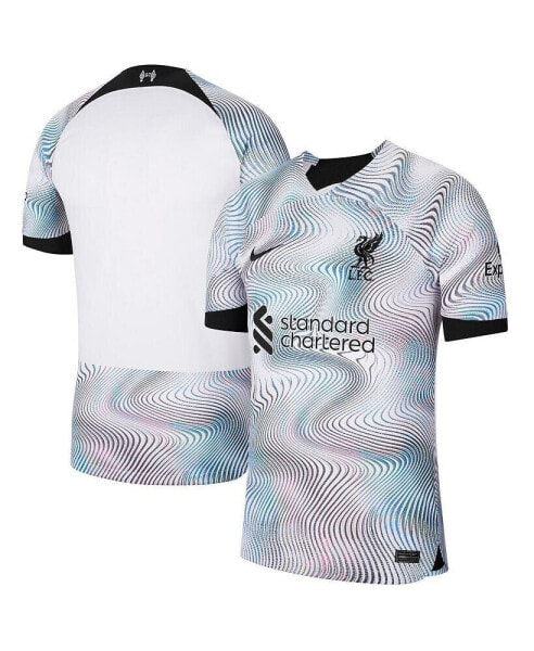 Men's White Liverpool 2022/23 Away Breathe Stadium Replica Jersey