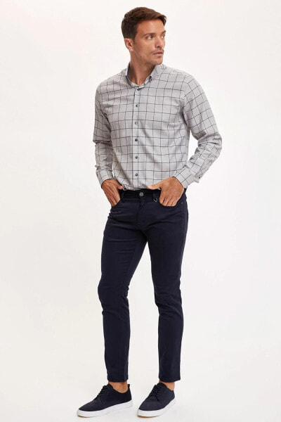 Erkek Navy Extra Slim Fit Chino Pantolon S7184AZ20AU