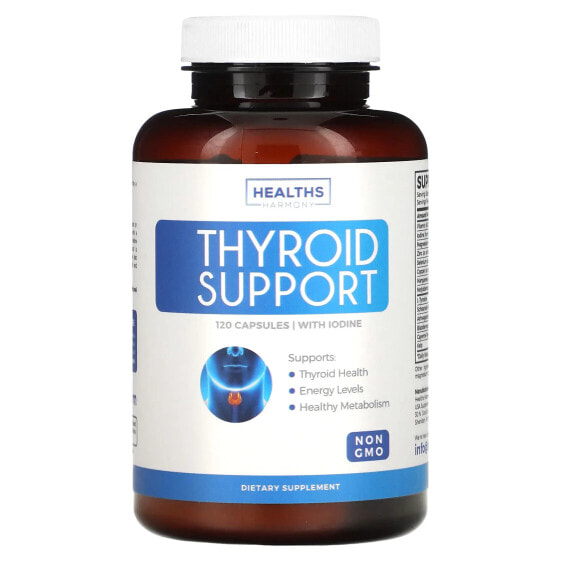 Поддержка щитовидной железы, 120 капсул Healths Harmony
