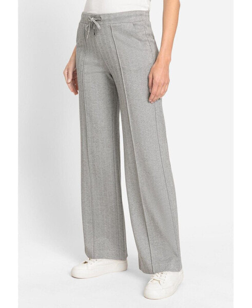 Women's Anna Fit Wide Leg Herringbone Pant