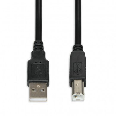 iBOX IKU2D - 1.8 m - USB A - USB B - USB 2.0 - Male/Male - Black