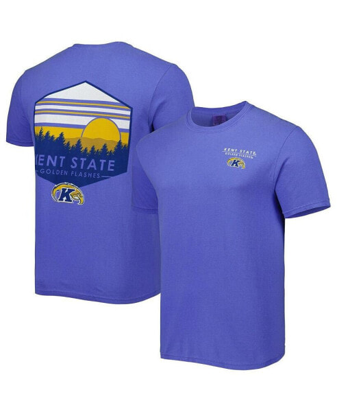 Men's Blue Kent State Golden Flashes Landscape Shield T-shirt