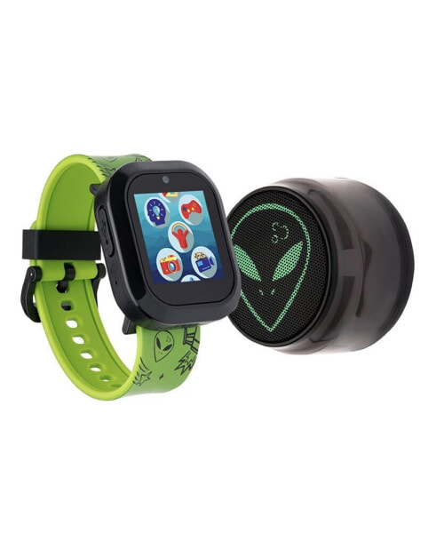 V3 Boys Green Silicone Smartwatch 42mm Gift Set