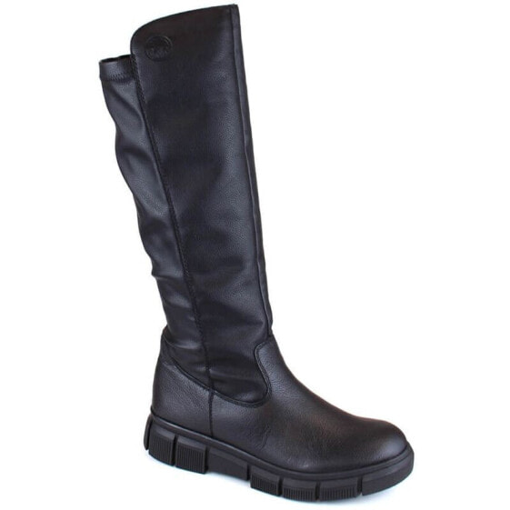 Comfortable, insulated leather boots Rieker W RKR623, black