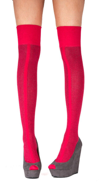 Pretty Polly Front Stripe Over The Knee Sock One Size - P2ARU9