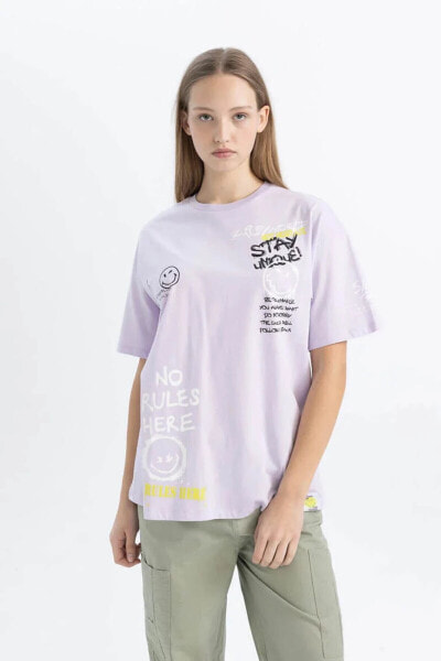 Kadın T-shirt Lila C5379ax/pr67