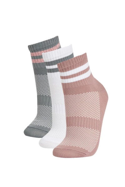 Носки defacto Kadın 3lü Cotton Long Socks