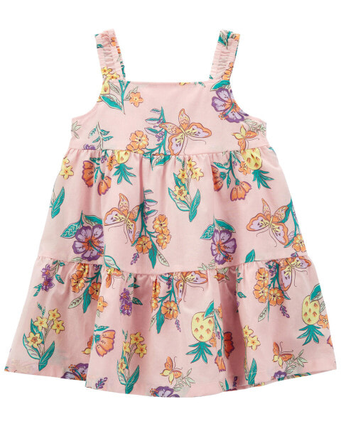 Платье из хлопка для малышей Carter's Baby Floral Sleeveless