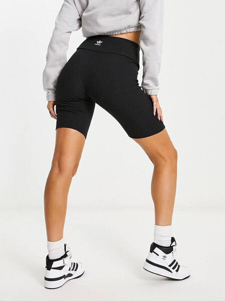 adidas Originals Adicolor leggings shorts in black 