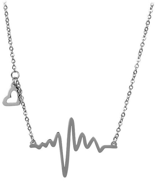 Original Steel Necklace Heartbeat KNSC-253