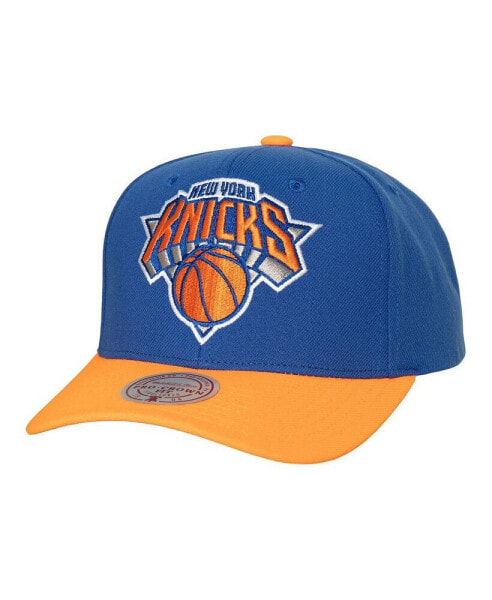 Men's Blue, Orange New York Knicks Soul XL Logo Pro Crown Snapback Hat