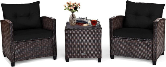 3-TLG. Polyrattan Lounge Set