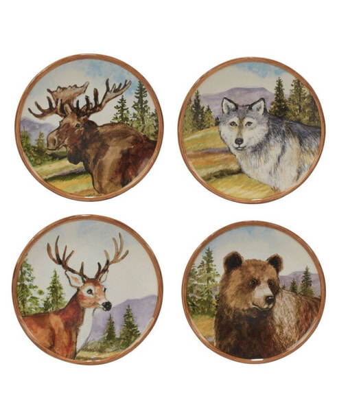 Mountain Summit Set of 4 Dessert Plates