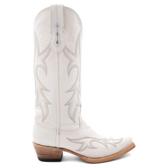 Ferrini Scarlett Embroidery Snip Toe Cowboy Womens White Dress Boots 8426119