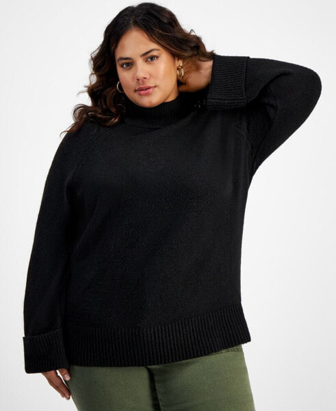 Oversized Mock-Neck Sweater