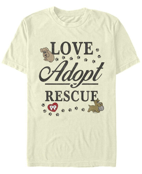 Men's Love Adopt Rescue Short Sleeve Crew T-shirt