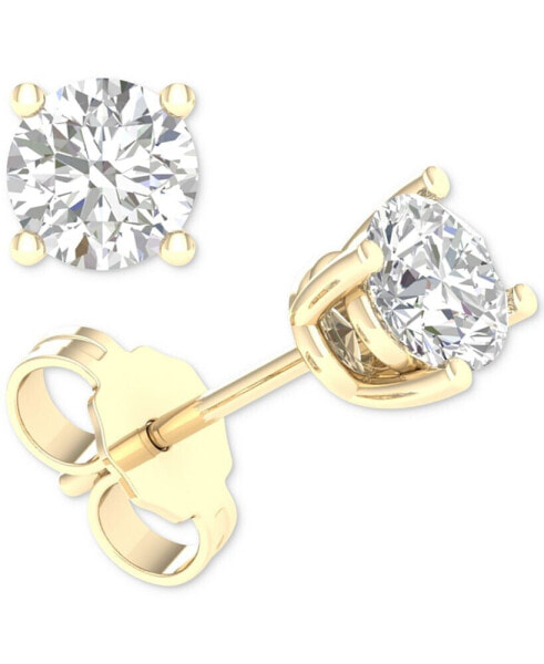 Diamond Solitaire Stud Earrings (5/8 ct. t.w.) in 14k Gold