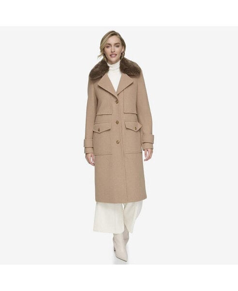 Olpae Sb Wool Twill Women's Coat With Back Vent