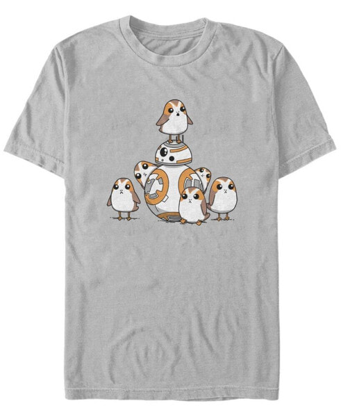 Men's Star Wars - Episode 8 BB8 and Porgs Short Sleeve T-shirt