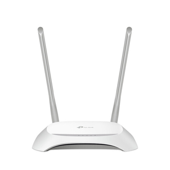 Wi-Fi роутер TP-Link TL-WR850N - 4-й стандарт (802.11n) - Однодиапазонный (2.4 ГГц) - Ethernet LAN - Серый - Белый - Настольный