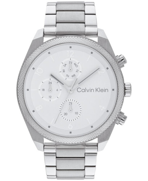 Часы Calvin Klein Silver-Tone Watch 44mm