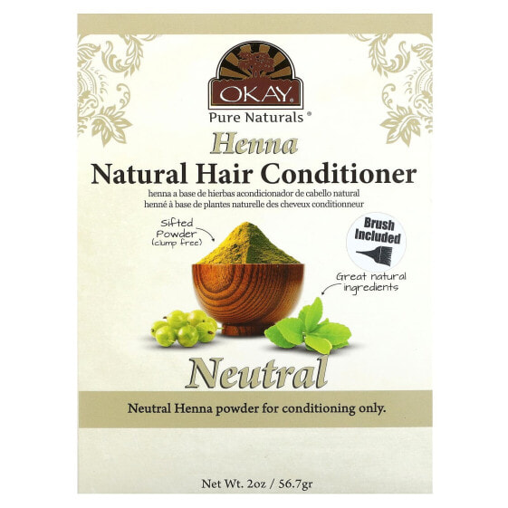 Henna, Natural Hair Conditioner, Neutral, 2 oz (56.7 g)