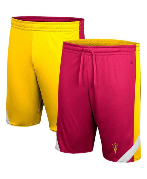 Men's Maroon, Gold Arizona State Sun Devils Am I Wrong Reversible Shorts