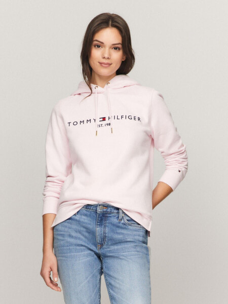 Embroidered Tommy Logo Hoodie