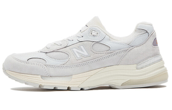 New Balance NB 992 复古 低帮 跑步鞋 男女同款 灰白 美产 / Кроссовки New Balance NB M992MD