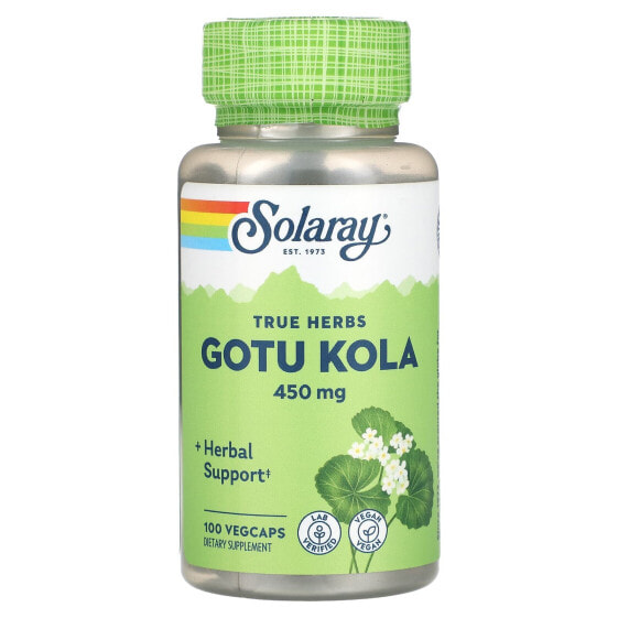 True Herbs, Gotu Kola, 450 mg, 100 VegCaps