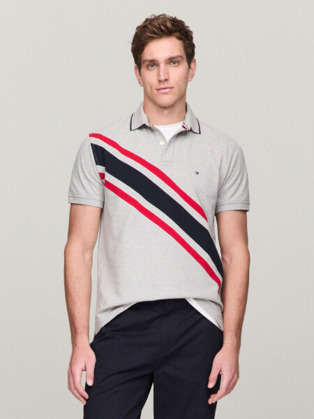 Regular Fit Banner Stripe Polo