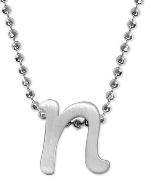 Alex Woo lowercase Initial 16" Pendant Necklace in Sterling Silver