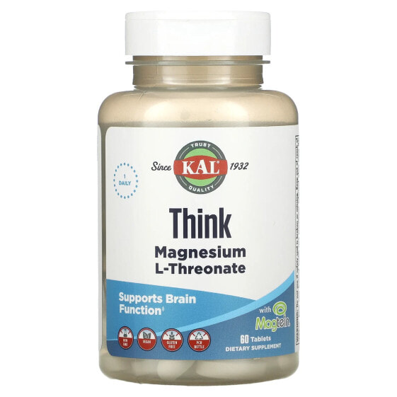 Think Magnesium L-Threonate, 60 Tablets