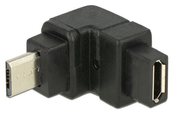 Delock USB2.0Micro-B/USB2.0Micro-B - USB 2.0 Micro-B - USB 2.0 Micro-B - Black