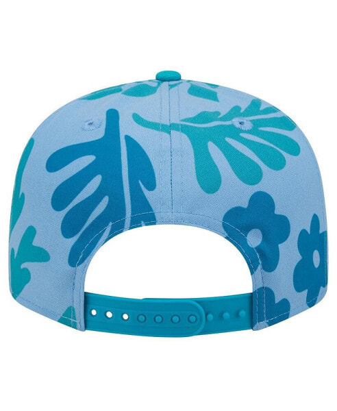 Men's Aqua Miami Dolphins Leafy 9FIFTY Snapback Hat
