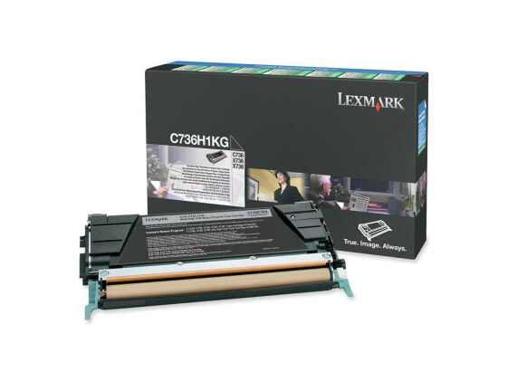 Lexmark C736H1KG High Yield Return Program Toner Cartridge - Black