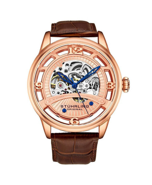 Часы Stuhrling Brown Leather 48mm