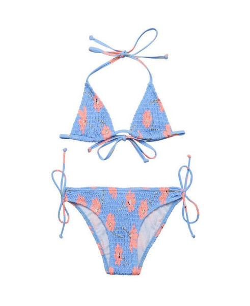 Toddler, Child Girls Beach Bloom Shirred Triangle Bikini