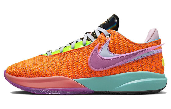Кроссовки Nike LeBron 20 EP 20 оранжево-фиолетовые