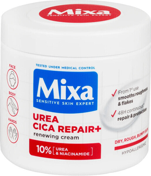 Regenerating body care for very dry and rough skin Urea Cica Repair + (Renewing Cream) 400 ml