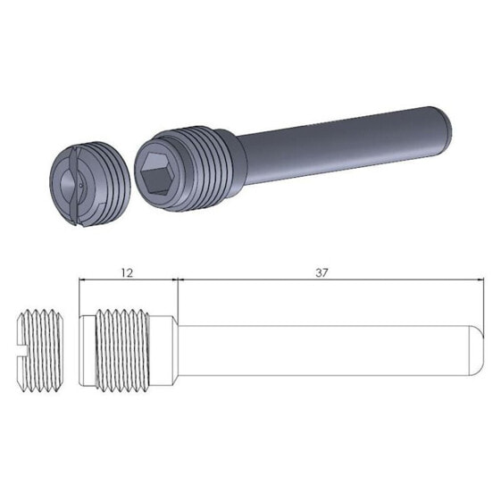 MOTO-MASTER Honda/Kawasaki/Suzuki 213048 Brake Pad Pin