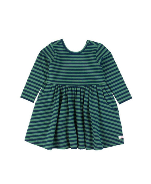 Toddler Girls Knit Long Sleeve Twirl Dress