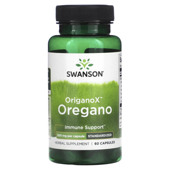 OriganoX, Oregano, 500 mg, 60 Capsules