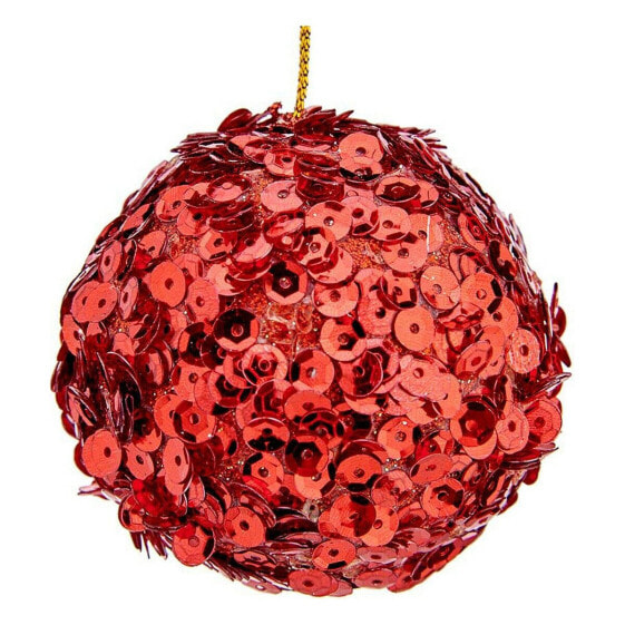 Ёлочные шарики Krist+ Ø 10 cm 6 штук Красный Пластик