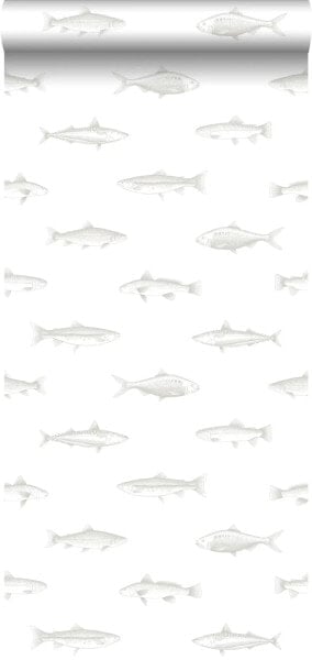 Tapete Federzeichnung Fisch
