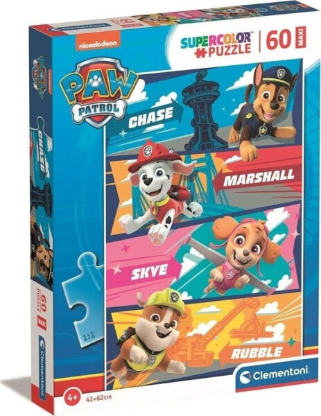 Clementoni CLE puzzle 60 maxi SuperKolor Psi Patrol 26592