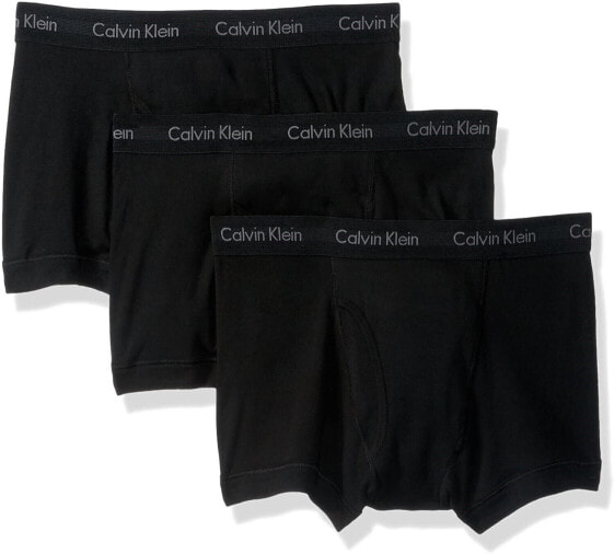 Белье классическое Calvin Klein Men's 184687 из хлопка черного цвета XL