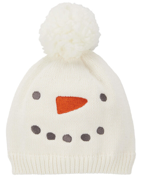 Baby Snowman Hat 3-9M