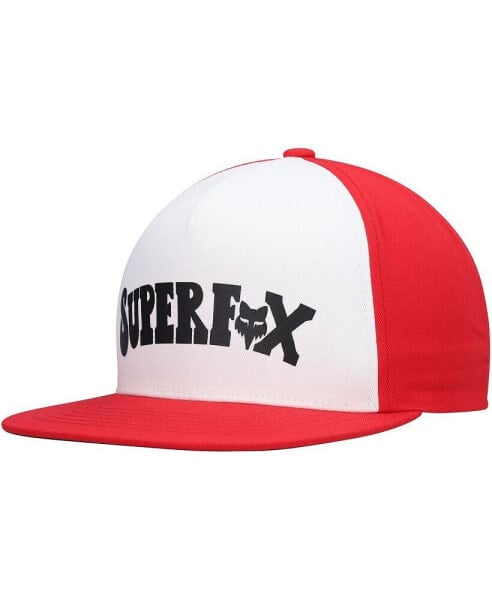 Бейсболка мужская Fox Белая Super Trik Snapback